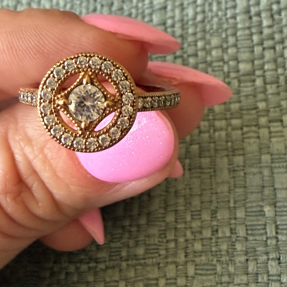 Pandora Rose Gold Ring and Stud Earrings set - Picture 9 of 9